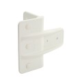 D&D Kit - GateStop 2 3/8" Gate Protection Device w/ Screws For Vinyl Gates (White) - 8000-2003