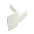 D&D Kit - GateStop 2 3/8" Gate Protection Device w/ Screws For Vinyl Gates (White) - 8000-2003
