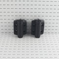 D&D TruClose Adjustable Self-Closing Heavy-Duty Gate Hinges With 1 Side Leg For Metal Pool and Safety Gates (Pair) Black - TCHD1AL1S3BT