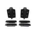 D&D Kit - TruClose Adjustable Self-Closing Heavy-Duty Gate Hinges With 2 Side Legs w/ Screws For Metal Pool and Safety Gates (Black) - 8000-2115