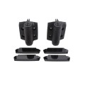 D&D Kit - TruClose Adjustable Self-Closing Heavy-Duty Gate Hinges With 2 Side Legs w/ Screws For Metal Pool and Safety Gates (Black) - 8000-2115