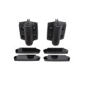 D&D Kit LokkLatch Series 2 Lockable Latch & TruClose Heavy-Duty Hinges for Metal & Pool Gates (Black) - 8000-1049