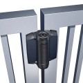 D&D TruClose Self-Closing Heavy Duty Gate Hinges With No Side Legs For Metal Gates (Pair) Black - TCHD1AS3BT