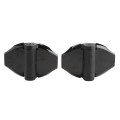 D&D TruClose Self-Closing Heavy-Duty Gate Hinges With 1 Side Leg For Wood and Vinyl Gates (Pair) Black - TCHD2L1SS3BT (truclose-hinges)