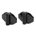 D&D TruClose Self-Closing Heavy-Duty Gate Hinges With 1 Side Leg For Wood and Vinyl Gates (Pair) Black - TCHD2L1SS3BT (truclose-hinges)