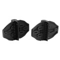D&D TruClose Self-Closing Heavy-Duty Gate Hinges With 1 Side Leg For Wood and Vinyl Gates (Pair) Black - TCHD2L1SS3BT (truclose-hinges)