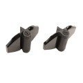 D&D TruClose Self-Closing Heavy-Duty Gate Hinges With 1 Side Leg For Wood and Vinyl Gates (Pair) Black - TCHD2L1SS3BT (truclose-hinges)