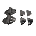 D&D TruClose Self-Closing Heavy-Duty Gate Hinges With 1 Side Leg For Wood and Vinyl Gates (Pair) Black - TCHD2L1SS3BT (truclose-hinges)