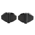 D&D Kit LokkLatch Magnetic Dual-Sided Keyed Latch & TruClose Heavy-Duty Hinges for Wood & Vinyl Gates (Black) - 8000-2111