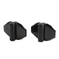 D&D TruClose Self-Closing Heavy-Duty Gate Hinges With 2 Side Legs For Wood and Vinyl Gates (Pair) Black - TCHD2L2S3BT