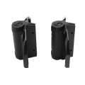 D&D TruClose Self-Closing Heavy-Duty Gate Hinges With 2 Side Legs For Wood and Vinyl Gates (Pair) Black - TCHD2L2S3BT