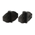 D&D TruClose Self-Closing Heavy-Duty Gate Hinges With 2 Side Legs For Wood and Vinyl Gates (Pair) Black - TCHD2L2S3BT