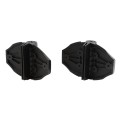 D&D Kit LokkLatch Magnetic Dual-Sided Keyed Latch & TruClose Heavy-Duty Hinges for Wood & Vinyl Gates (Black) - 8000-2111