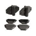 D&D Kit LokkLatch Magnetic Dual-Sided Keyed Latch & TruClose Heavy-Duty Hinges for Wood & Vinyl Gates (Black) - 8000-2111