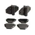 D&D TruClose Self-Closing Heavy-Duty Gate Hinges With 2 Side Legs For Wood and Vinyl Gates (Pair) Black - TCHD2L2S3BT