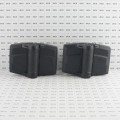 D&D TruClose Multi-Adjustable Heavy Duty S3 Gate Hinges for Vinyl and Composite Gates (Pair) Black - TCHDMA1S3BT