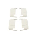 D&D TruClose Multi-Adjustable Heavy Duty S3 Gate Hinges for Vinyl and Composite Gates (Pair) White - TCHDMA1S3WT