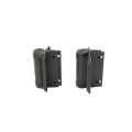 D&D TruClose Round Heavy-Duty Self-Closing Gate Hinges For 1 3/8" and 1 5/8" Chain Link Round Gate Posts (Pair) Black - TCHDRND1S3
