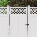 D&D TruClose Standard Adjustable Self-Closing Gate Hinges With 2 Side Legs For Wood & Vinyl Gates White (Pair) - 49059 (truclose-hinges)