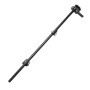 D&D Wood Hardware 24" Padlockable Steel Drop Rod With Mounting Hardware For Wood Gates (Black)  - 410003