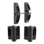 D&D Kit T-Latch Stainless Steel Toggle Latch & TruClose Hinges for Metal Gates (Black) - 8000-2067
