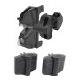 D&D Kit LokkLatch Deluxe S3 Latch Kit & TruClose Adjustable Hinges - 8000-2079