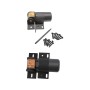 D&D Kit Pool Safe ReadyFit 88 Degrees Gate Hinge & SureClose Flush Mount Hinges w/ Aluminum Brackets - 8000-2123
