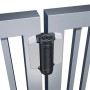 D&D Kit - TruClose Adjustable Self-Closing Heavy-Duty Gate Hinges With 2 Side Legs w/ Screws  For Metal Pool Gates - (Black With Brushed Finish) 8000-2136