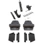 D&D Kit LokkLatch Series 2 Lockable Latch & TruClose Hinges for Metal Pool Gates (Pair, Black) - 8000-2138