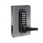 CodeLocks CL510 Tubular Latchbolt, Marine Grade, Code In/Out, Back to Back Gate Box Kit (Black) - 96727