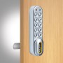 CodeLocks KL1000 NetCode - Kit with Spindle to fit 1/4" - 1" Thick Door (Silver Gray) - KL1060NC-SG-C2-LH