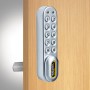 CodeLocks KL1000 NetCode - Kit with Spindle to fit 1/4" - 1" Thick Door, Vertical, Silver Gray - DDKL1000NCSG