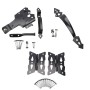 D&D Wood Gate Kit with 8" Steel Butterfly Hinge, Powder-Coated Metal Padlockable Post Latch, and 11" Metal Handle - 810010