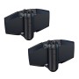 D&D TruClose Adjustable Self-Closing Gate Hinges With No Side Legs For Wood and Vinyl Gates (Pair) Black - TCA3S3BT
