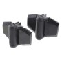 D&D TruClose Standard Adjustable Self-Closing Gate Hinges With 2 Side Legs For Wood & Vinyl Gates Black (Pair) - 13272