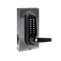 Codelocks Tubular Latchbolt CL610 Aluminum Back-to-Back Gate Box Kit w/ Override (Marine Grade Black) - DD92079
