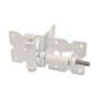 D&D Stainless Steel Self-Closing Hinge, Tension Adjustable, Standard To Narrow Legs For Wood And Vinyl Gates (White) - DDS2HSNAW