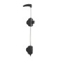 D&D Lokkbolt 24" Key Lockable Premium Steel Drop Bolt for Vinyl and Wooden Gates (Black) - LB224BX-KSA