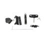 D&D LokkLatch Series 2 Adjustable Lockable Gate Latch for All Gates With External Access Kit (Black) - LLAAB