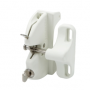 D&D LokkLatch Series 2 Adjustable Lockable Gate Latch for All Gates With External Access Kit (White) - LLAABW