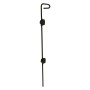 D&D Q-Bolt Drop-Bolt 40" Padlockable Stainless Steel Drop Rod With Mounting Guides for Metal Gates (Black) - QB140