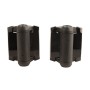 D&D TruClose Adjustable Self-Closing Hinge With Two Legs For Metal Gates (Black) - Pair - TCA1L2S3BTS