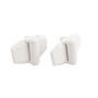 D&D TruClose Adjustable Self-Closing Gate Hinges With 2 Side Legs For Wood and Vinyl Gates (Pair) White - TCA3L2S3WT