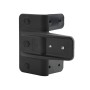 D&D GateStop 2 3/8" Gate Protection Device For Vinyl Gates (Black) - TCGS1