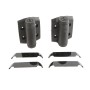 D&D TruClose Self-Closing Heavy Duty Gate Hinges With No Side Legs For Metal Gates (Pair) Black - TCHD1AS3BT