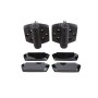 D&D TruClose Adjustable Self-Closing Heavy-Duty Gate Hinges With 2 Side Legs For All Gate Types (Pair) Black - TCHD1L2S3BT