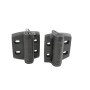 D&D TruClose Round Heavy-Duty Self-Closing Gate Hinges For 1 3/8" and 1 5/8" Chain Link Round Gate Posts (Pair) Black - TCHDRND1S3