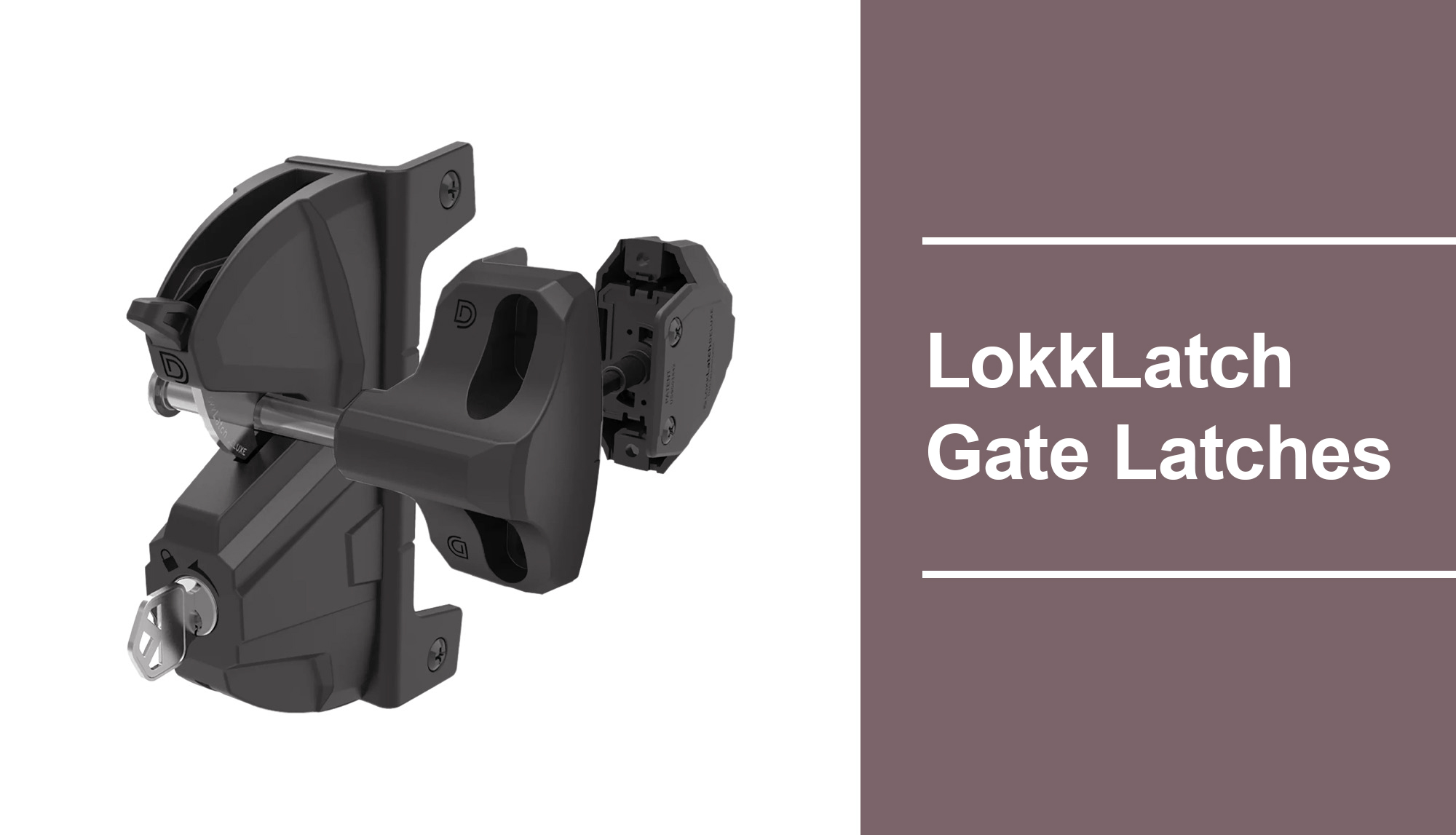 black lokklatch black pool gate latch