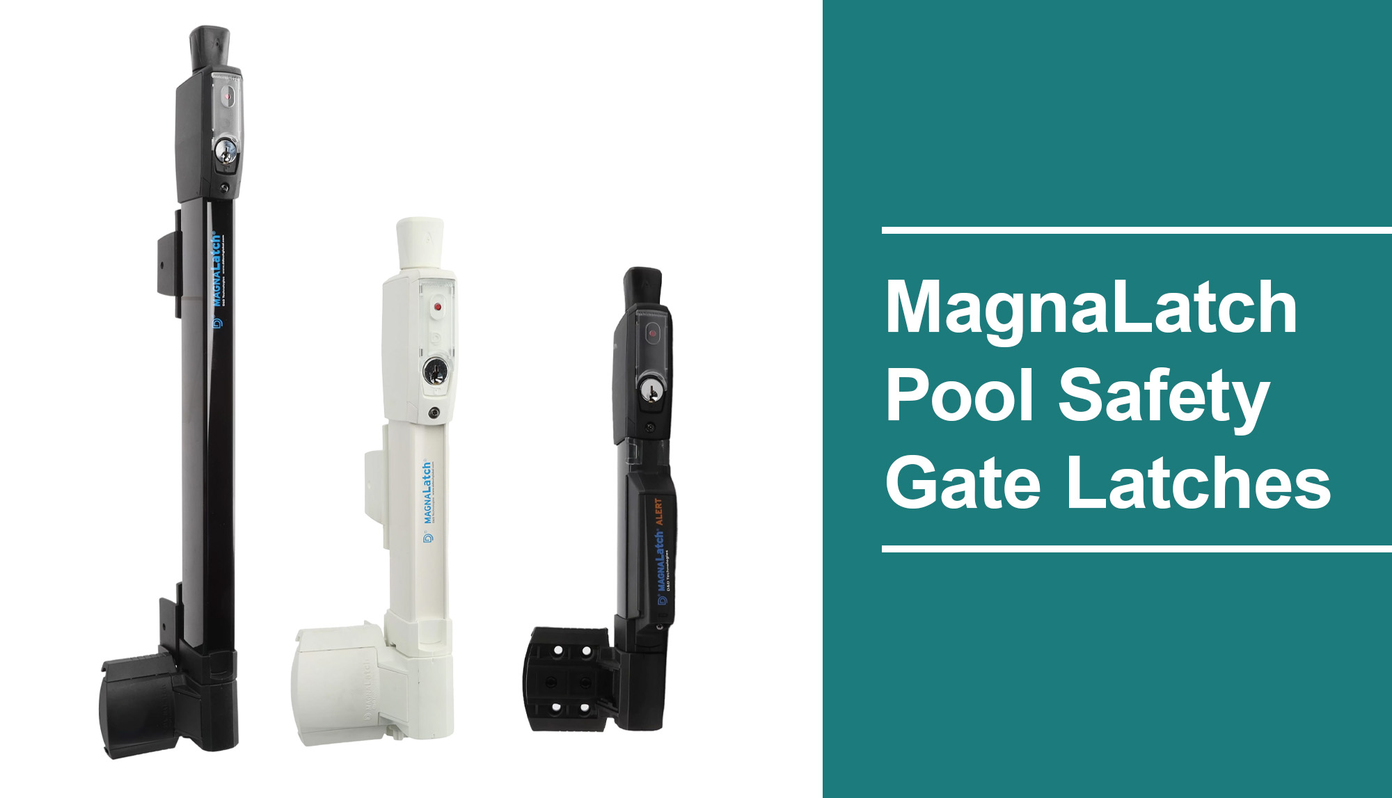 magna latch black and white pool safety latches